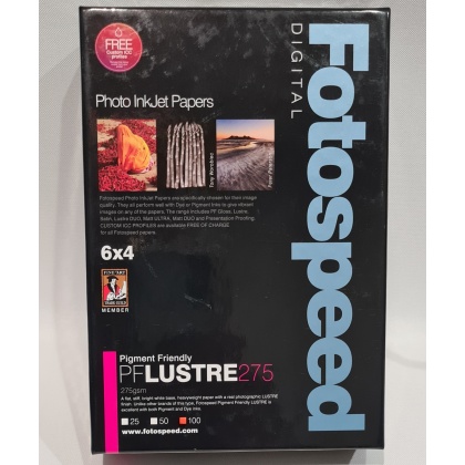 Fotospeed PF Lustre Paper, 275gsm, 6x4in - 100 sheets Fotospeed PF Lustre Paper, 275gsm, 6x4in - 100 sheets