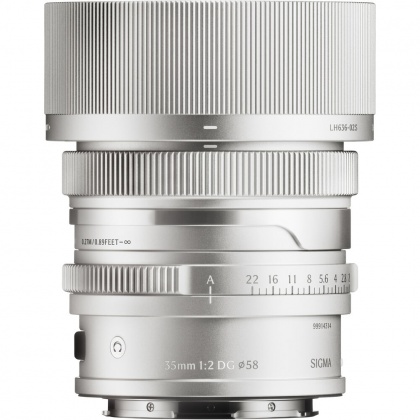 Sigma AF 35mm F2 DG I C lens for L-Mount, Silver Sigma AF 35mm F2 DG I C lens for L-Mount, Silver