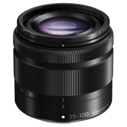 Panasonic 35-100mm f4.0-5.6 Lumix G Vario ASPH MEGA OIS lens, black Panasonic 35-100mm f4.0-5.6 Lumix G Vario ASPH MEGA OIS lens, black