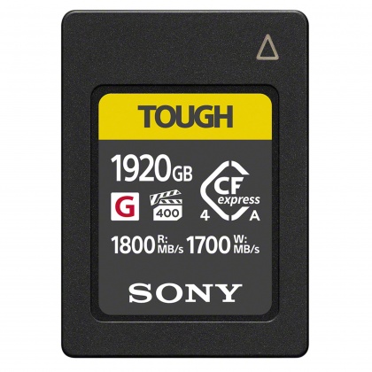 Sony CEA-G1920T 1920GB  TOUGH CFexpress Type A Card, R1800/W1700MB/s Sony CEA-G1920T 1920GB  TOUGH CFexpress Type A Card, R1800/W1700MB/s