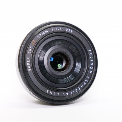 Used Fujifilm XF 27mm f2.8 lens, black Used Fujifilm XF 27mm f2.8 lens, black