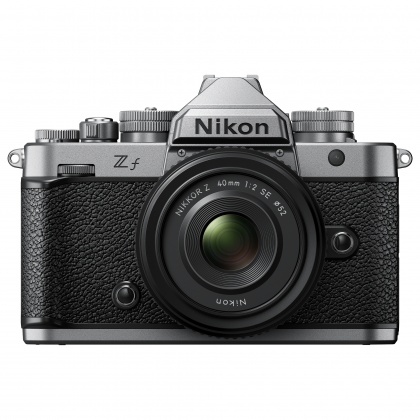 Nikon Zf SL Mirrorless Camera with 40mm SE lens and promo case, Silver Nikon Zf SL Mirrorless Camera with 40mm SE lens and promo case, Silver