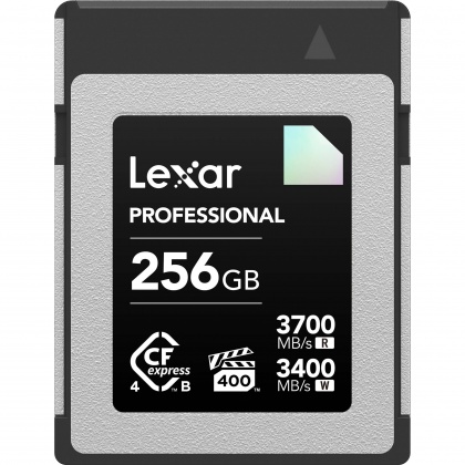 Lexar 256GB CFexpress 4.0 Type B Diamond, R3700/W3400MB/s, VPG400 Lexar 256GB CFexpress 4.0 Type B Diamond, R3700/W3400MB/s, VPG400