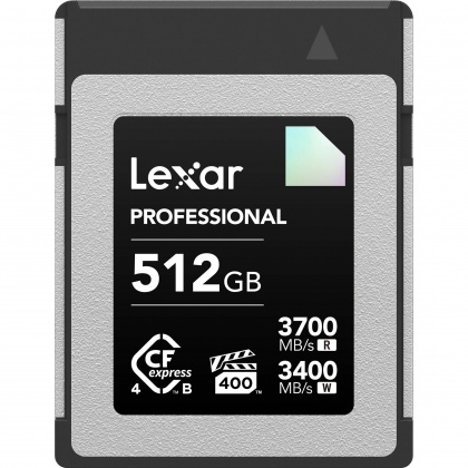 Lexar 512GB CFexpress PRO 4.0 Type B Diamond, R3700/W3400MB/s, VPG400