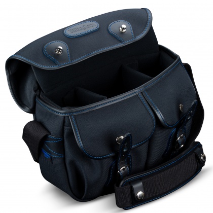 Billingham Hadley Small Camera Shoulder Bag - Midnight Special Edition, Black Fibrenyte-Leather trim
