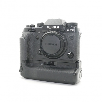 Used Fujifilm X-T2 Mirrorless camera body, black with VG-XT2 Battery Grip