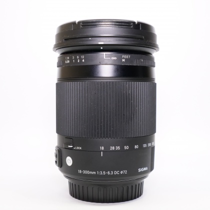 Used Sigma 18-300mm f3.5-6.3 DC Macro lens for Canon EOS Used Sigma 18-300mm f3.5-6.3 DC Macro lens for Canon EOS