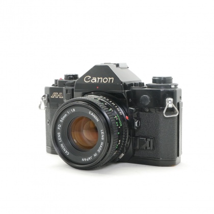 Used Canon A1 35mm SLR with 50mm f1.8 lens