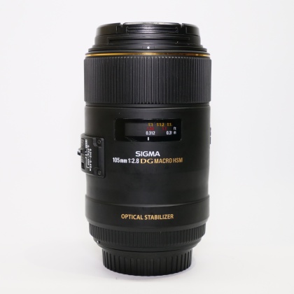 Used Sigma 105mm f2.8 EX DG Macro OS lens for Canon EOS Used Sigma 105mm f2.8 EX DG Macro OS lens for Canon EOS