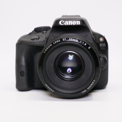 Used Canon EOS 100D DSLR with 50mm lens