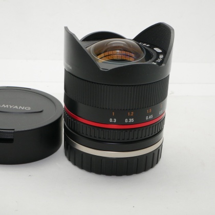 Used Samyang 8mm f2.8 for Canon M mount Used Samyang 8mm f2.8 for Canon M mount