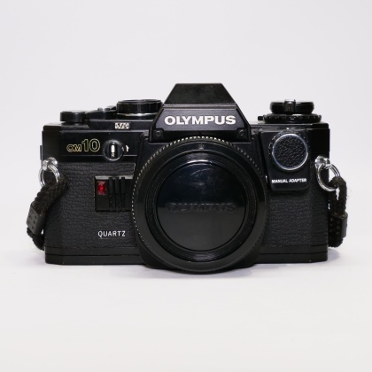 Used Olympus OM10 Quartz 35mm SLR body, black Used Olympus OM10 Quartz 35mm SLR body, black