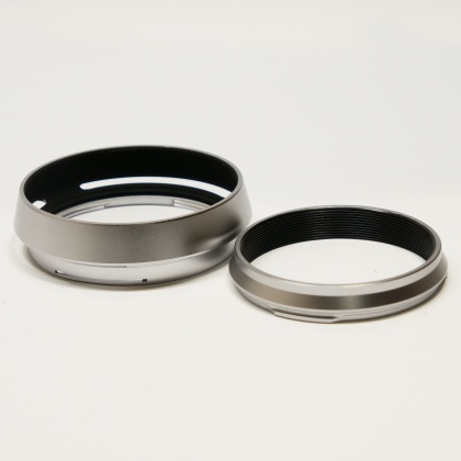 Used Fuji LH-X100 lens hood silver Used Fuji LH-X100 lens hood silver