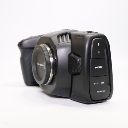 Used Blackmagic Pocket Cinema Camera 4K Micro 4/3 mount camera Used Blackmagic Pocket Cinema Camera 4K Micro 4/3 mount camera