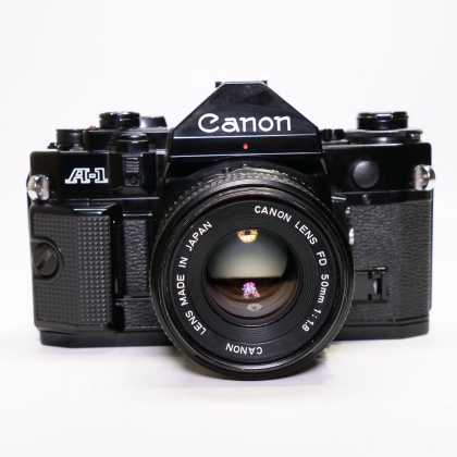 Used Canon A-1 35mm SLR with 50mm lens