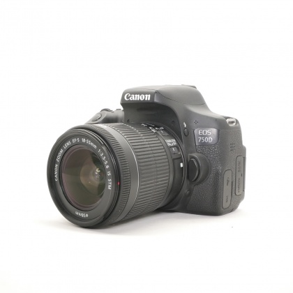 Used Canon EOS 750D DSLR with 18-55mm lens