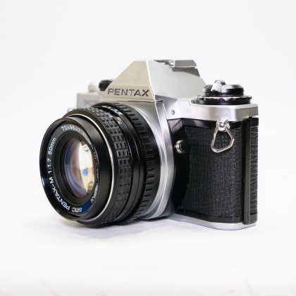 Used Pentax ME Super 35mm SLR with 50mm lens Used Pentax ME Super 35mm SLR with 50mm lens