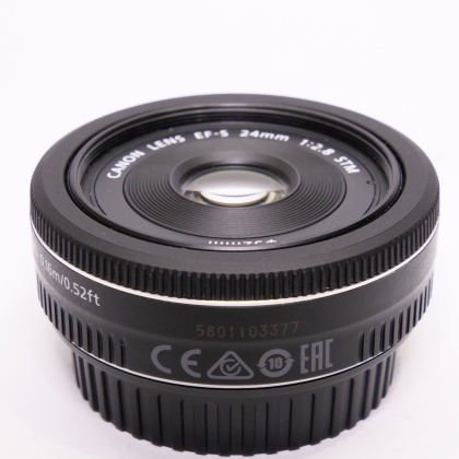 Used Canon EF-S 24mm f2.8 STM lens