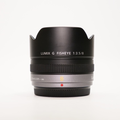 Used Panasonic 8mm f3.5 Lumix G Fisheye lens
