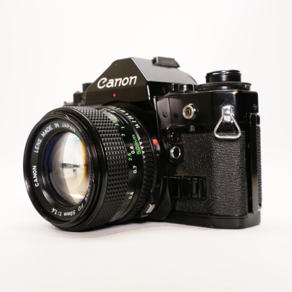 Used Canon A1 35mm SLR with FD 50mm f1.4 lens