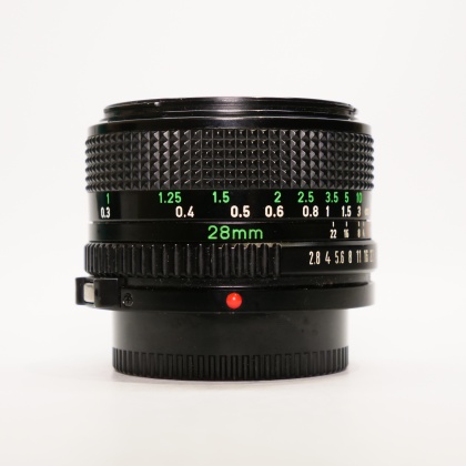 Used Canon FD 28mm f2.8 lens Used Canon FD 28mm f2.8 lens