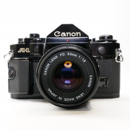 Used Canon A1 35mm SLR with 50mm lens