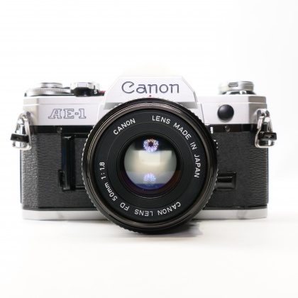 Used Canon AE1 35mm SLR with 50mm lens