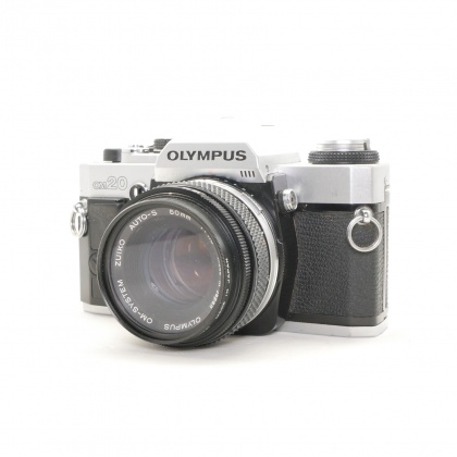 Used Olympus OM-20 35mm SLR with 50mm f1.8 lens Used Olympus OM-20 35mm SLR with 50mm f1.8 lens