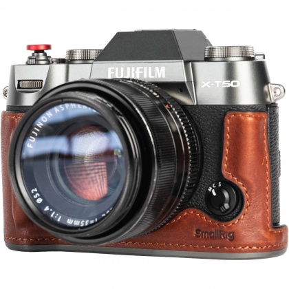 Smallrig 4710 Leather Half Case Kit for Fujifilm X-T50, Brown