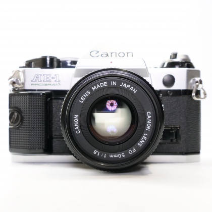 Used Canon AE-1 Program 35mm SLR with 50mm lens