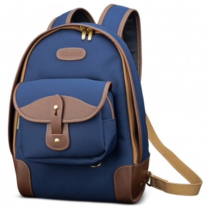 Billingham 35 Rucksack, Navy Fibrenyte-Chocolate Trim