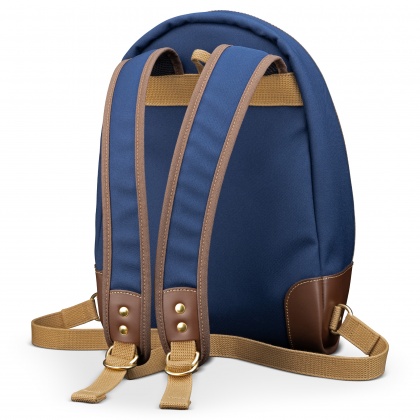 Billingham 35 Rucksack, Navy Fibrenyte-Chocolate Trim