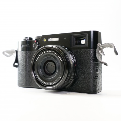 Used Fujifilm X100V digital compact camera, black