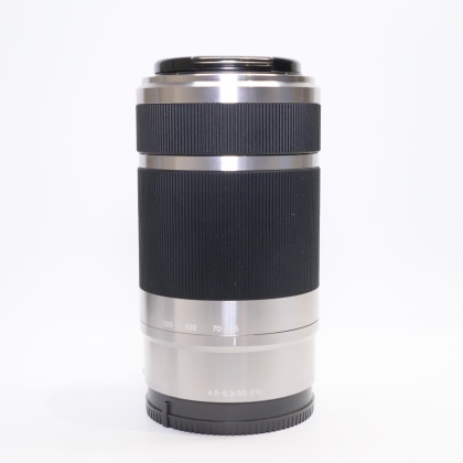 Used Sony E 55-210mm f4.5-6.3 lens, silver