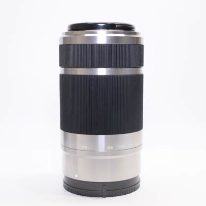 Used Sony E 55-210mm f4.5-6.3 lens, silver