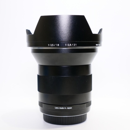 Used Zeiss Distagon T* 21mm f2.8 ZE lens for Canon EOS