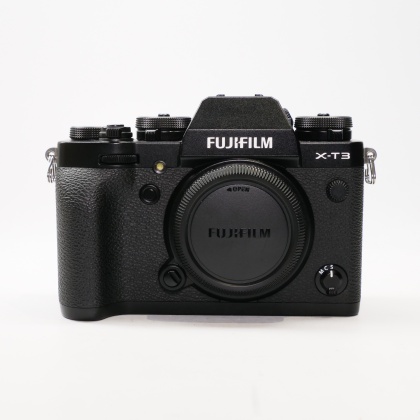 Used Fujifilm X-T3 Mirrorless camera body, Black