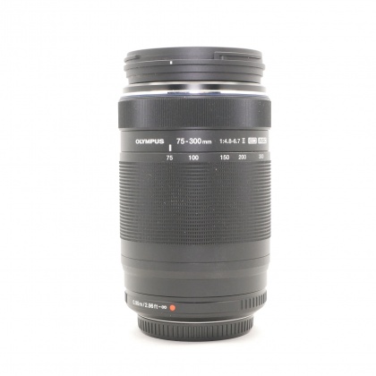 Used Olympus M.Zuiko Digital ED 75-300mm F4.8-6.7 II lens, black Used Olympus M.Zuiko Digital ED 75-300mm F4.8-6.7 II lens, black