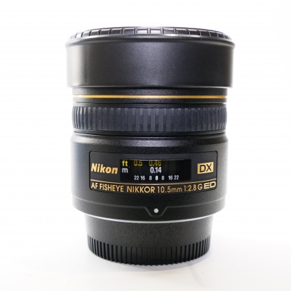 Used Nikon AF DX Fisheye Nikkor 10.5mm f2.8G ED lens Used Nikon AF DX Fisheye Nikkor 10.5mm f2.8G ED lens