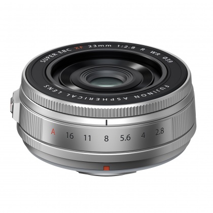 Fujifilm XF 23mm f2 R WR lens, Silver