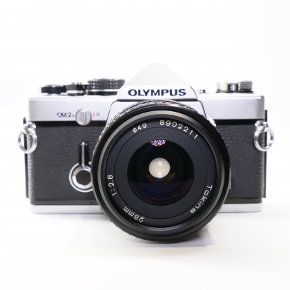 Used Olympus OM-2N 35mm SLR with 28mm lens