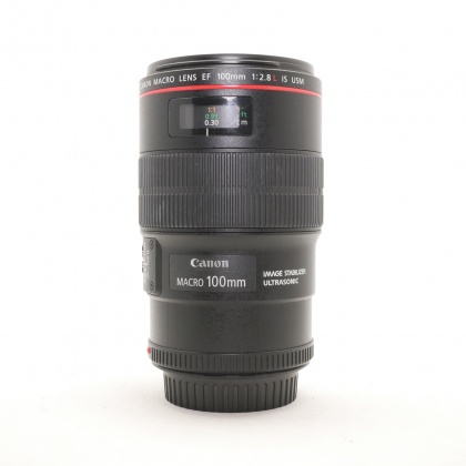 Used Canon EF 100mm f2.8 Macro L IS USM lens