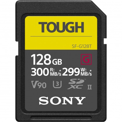 Sony 128GB SDXC Tough UHS-II R300/W299MB/s V90 Sony 128GB SDXC Tough UHS-II R300/W299MB/s V90