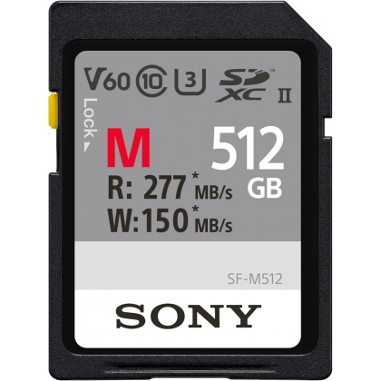 Sony 512GB SDXC UHS-II R277/W150MB/s V60 Sony 512GB SDXC UHS-II R277/W150MB/s V60