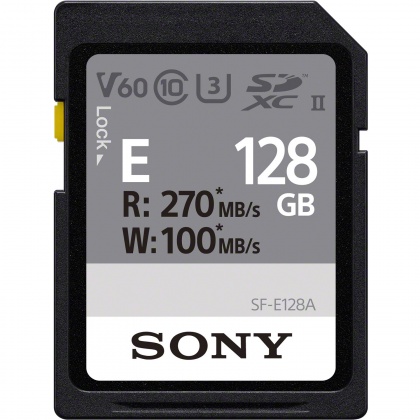 Sony 128GB SDXC UHS-II R270/W100MB/s V60