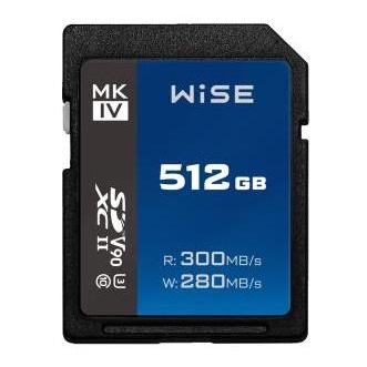 Wise 512GB SDXC UHS-II V90 MK-IV Wise 512GB SDXC UHS-II V90 MK-IV