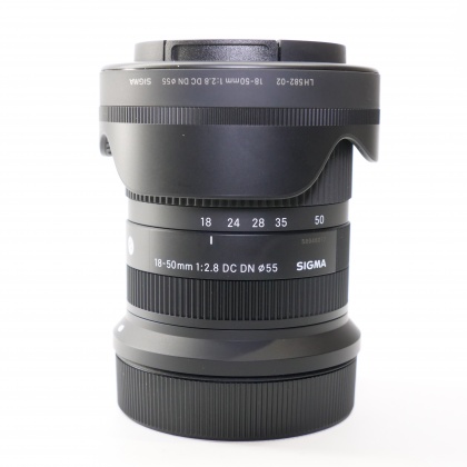 Used Sigma 18-50mm f2.8 DC DN lens for Canon EOS RF-S Used Sigma 18-50mm f2.8 DC DN lens for Canon EOS RF-S