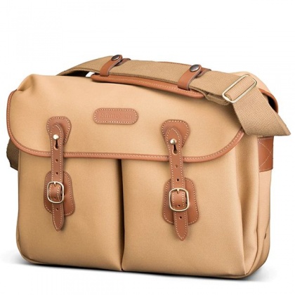 Billingham Icon Shoulder Bag, Khaki Canvas-Tan Trim Billingham Icon Shoulder Bag, Khaki Canvas-Tan Trim