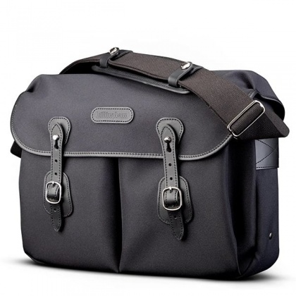 Billingham Icon Shoulder Bag, Black Fibrenyte-Black Trim Billingham Icon Shoulder Bag, Black Fibrenyte-Black Trim