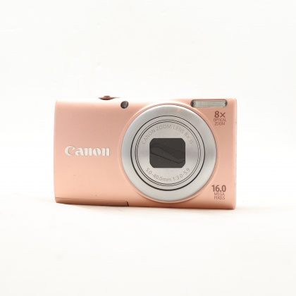 Used Canon Powershot A4000 IS HD compact camera, pink